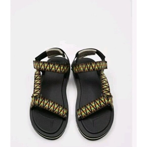 ZARA MULTICOLOURED TECHNICAL SANDALS- 8  2704 921 26.4cm main image 5